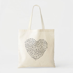 Bolsa Tote Coração geométrico
