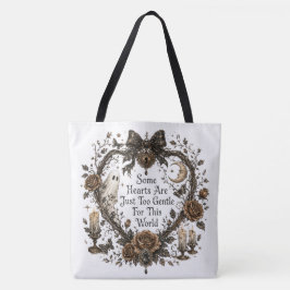 Bolsa Tote Coração Gótico Vintage