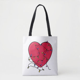 Bolsa Tote Coração iluminado
