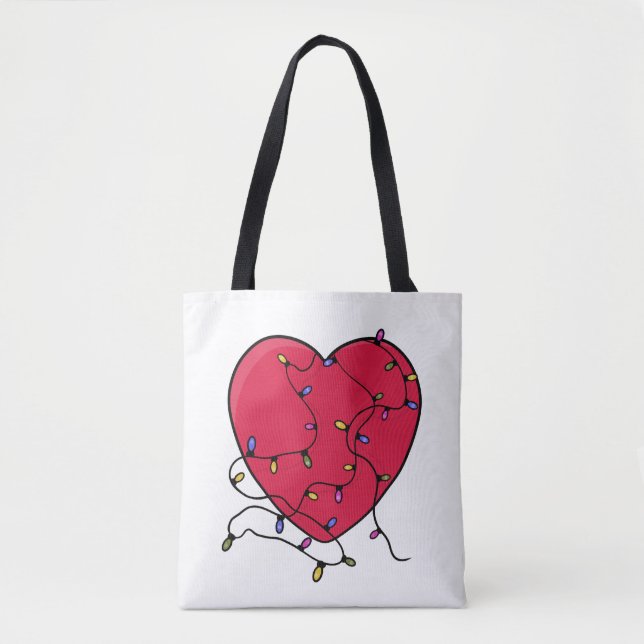 Bolsa Tote Coração iluminado (Frente)