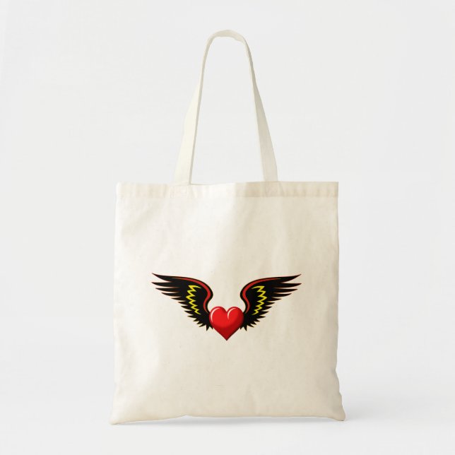 Bolsa Tote Coração ondulado (Frente)