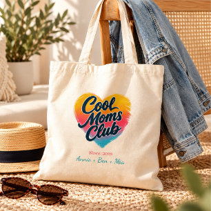 Bolsa Tote Coração personalizado do "Clube das Mães Legais"
