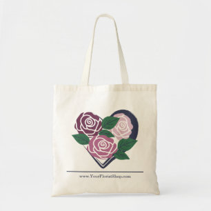 Bolsa Tote Coração Personalizado 🌹 do Orçamento Florista de