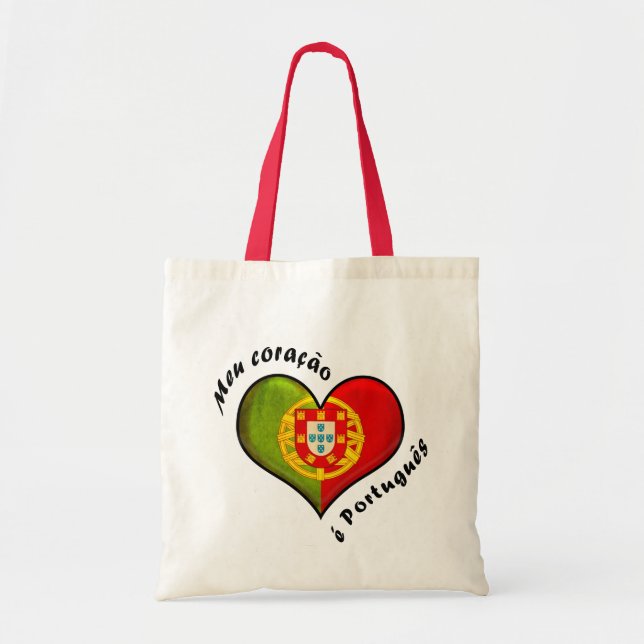 Bolsa Tote Coração português (Frente)