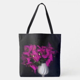 Bolsa Tote Coração rosa no preto