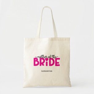 Bolsa Tote Coração Rosa Quente Mãe da Noiva