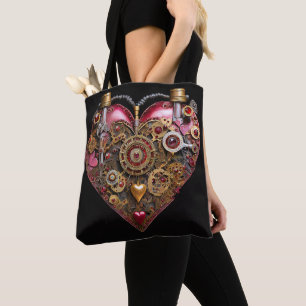 Bolsa Tote Coração Rubi do Vale do StreamPunk