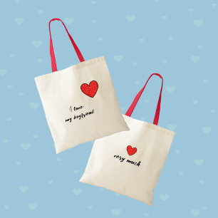 Bolsa Tote Coração vermelho