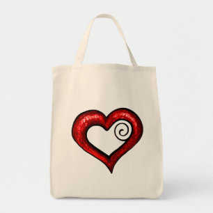 Bolsa Tote Coração Vermelho