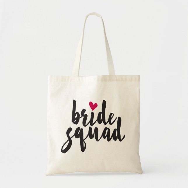 Bolsa Tote Coração Vermelho Esquadrão Bride (Frente)