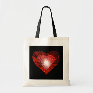 Bolsa Tote "Coração Vermelho" tote saco preto