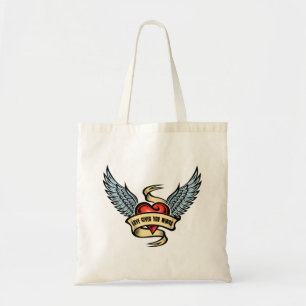 Bolsa Tote Coração Vintage com Asas
