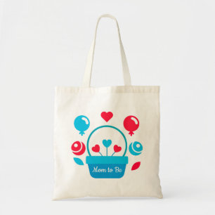 Bolsa Tote Corações, Balões e cesto do coração