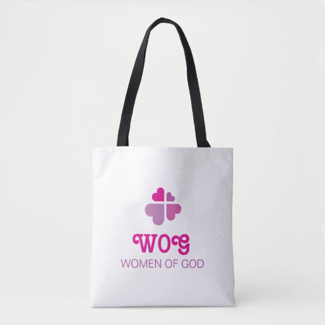 Bolsa Tote Corações Cruz (Frente)