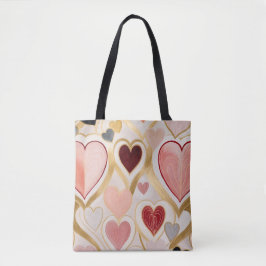 Bolsa Tote Corações de Amor