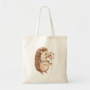 Bolsa Tote Corações de Amor deouriço Fofo