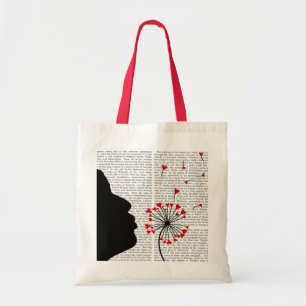 Bolsa Tote Corações de Dandelion