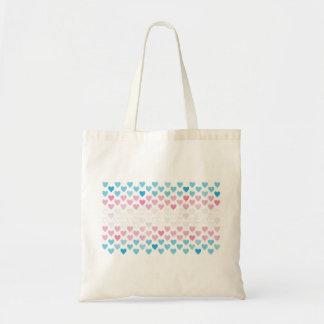 Bolsa Tote Corações do Orgulho Transgênero
