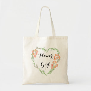 Bolsa Tote Corações e Brilhantes Flores Rapariga Saco