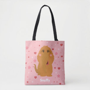 Bolsa Tote Corações e Estrelas Snuffy Gráfico