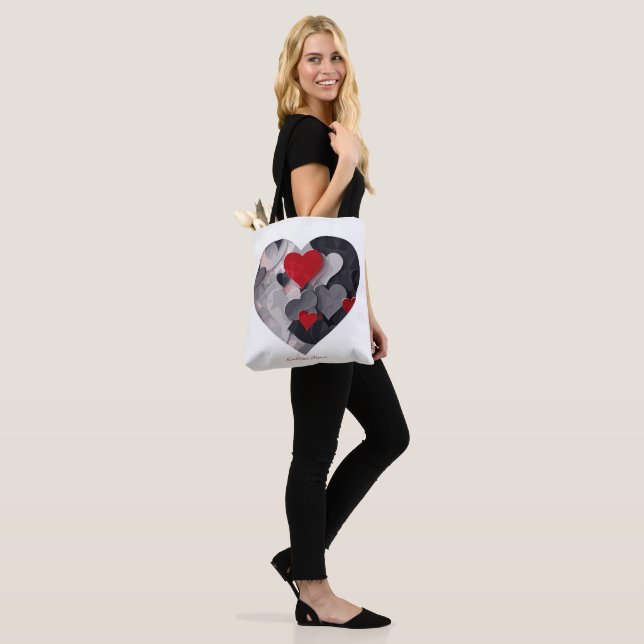 Bolsa Tote Corações Encantados (No(a) Modelo)