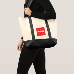 Bolsa Tote Corações Feliz Dia dos Namorados Padrão de Amor Mo