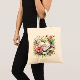 Bolsa Tote Corações Florais felizes dias de as mães