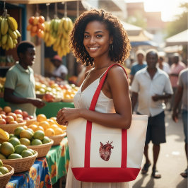 Bolsa Tote Corações Mini Tote Bag