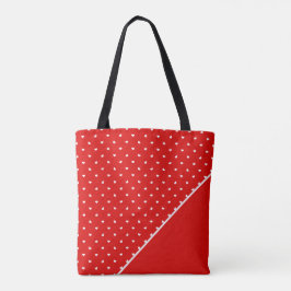 Bolsa Tote Corações Pontilhados