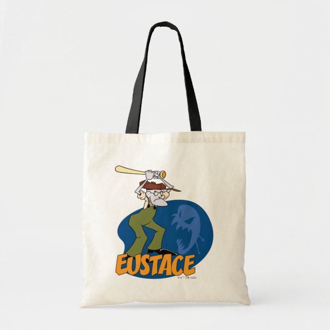 Bolsa Tote Coragem ao Cachorro | Eustace Graphic (Frente)