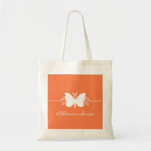 Bolsa Tote Coral Borboleta Roda Toalha
