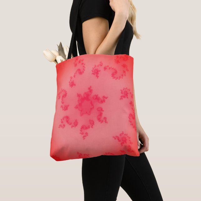Bolsa Tote Coral de cor de tendência (Close Up)