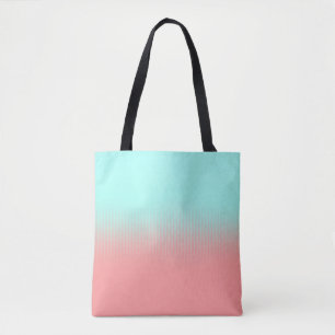 Bolsa Tote Coral e Turquesas