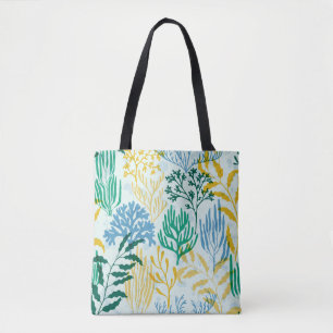 Bolsa Tote Coral Reef, Algae Padrão Sem Olhos.