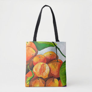 Bolsa Tote Corante laranja-tangerina fruta