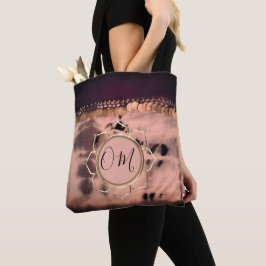 Bolsa Tote Corante Rosa Esbranquiçado OM Lotus
