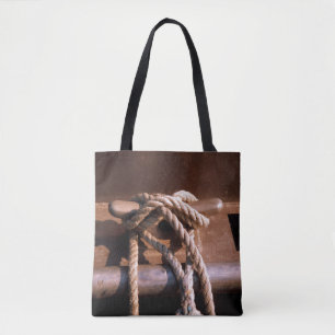 Bolsa Tote Corda amarrada a um laço do barco