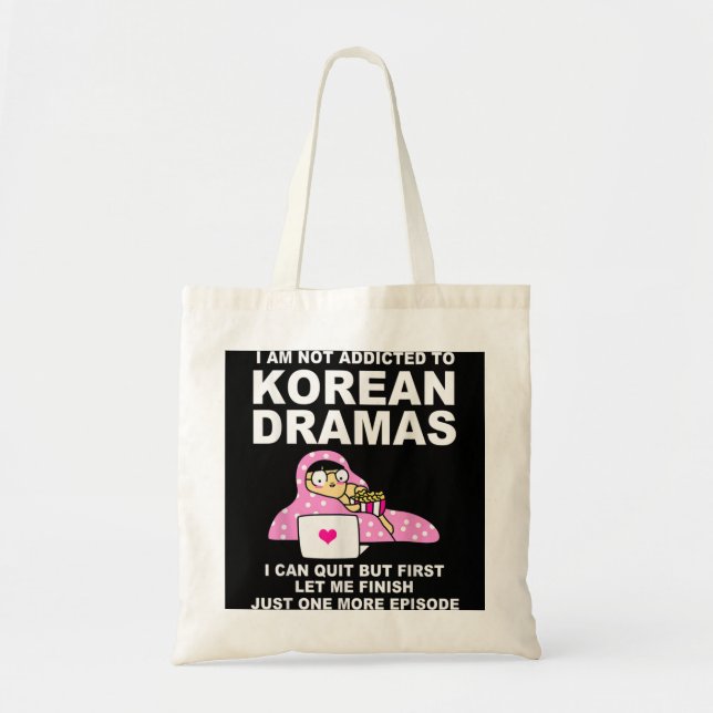 Bolsa Tote Coreano Drama Funny Kdrama Viciado (Frente)