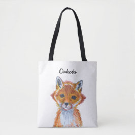 Bolsa Tote Cores brancas Aquáticas Fox Personalizadas