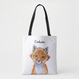 Bolsa Tote Cores brancas Aquáticas Fox Personalizadas