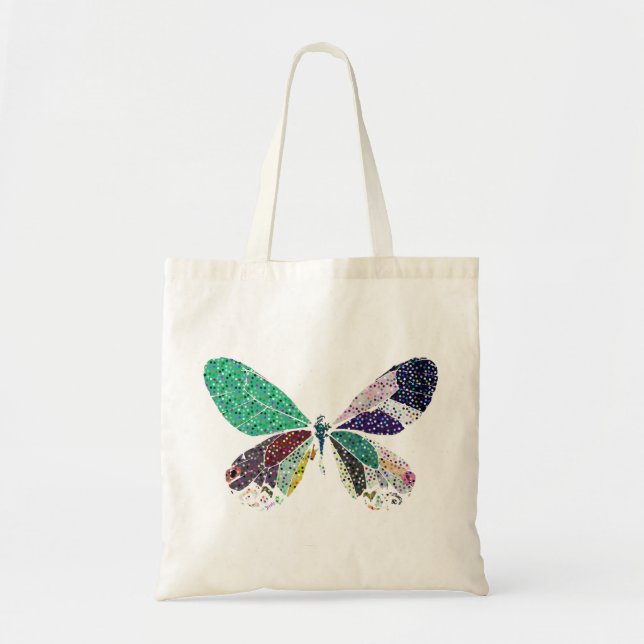 Bolsa Tote cores da borboleta (Frente)