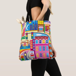 Bolsa Tote Cores da Paisagem Urbana