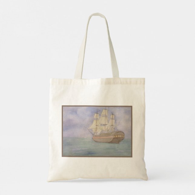 Bolsa Tote Cores d'água de Entrega Alta (Verso)