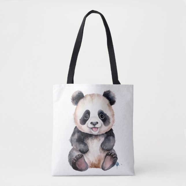 Bolsa Tote Cores-d'água de panda (Frente)