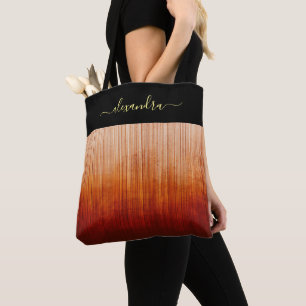 Bolsa Tote Cores de Fogo Tóquio rústico personalizado