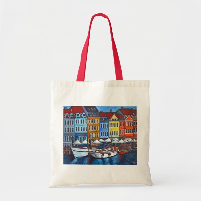 Bolsa Tote Cores de Nyhavn por Lisa Lorenz (Frente)