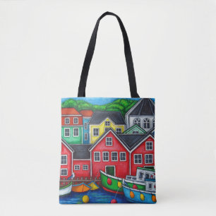 Bolsa Tote Cores do Saco de Lunenburg por Lisa Lorenz