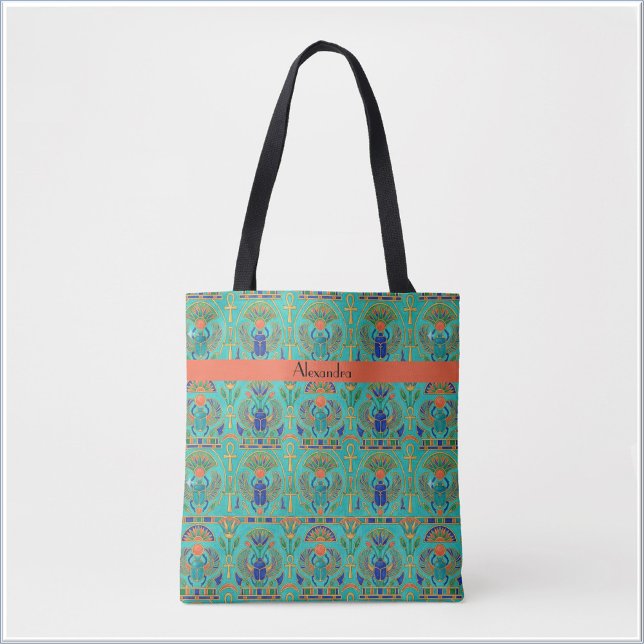 Bolsa Tote Cores Vibrantes Inspirado no Egito (Criador carregado)