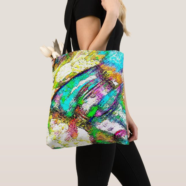 Bolsa Tote Cores vívidas - Rústicas e ásperas como as nuvens (Close Up)