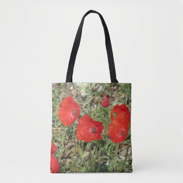 Bolsa Tote Corfu Red Poppies (Frente)